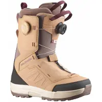 Salomon Snowboard - Boots de snowboard - Vista Dual Boa Tan/Deep Taupe/Port pour Femme en Laine - Taille 36,5 - Marron