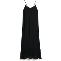 Superdry Beach Sleeveless Long Dress Noir S Femme