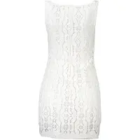 Desigual Femmes, Robe, Bianco Polyester Women Dress, Blanc, (L)