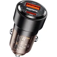 Remax Walking Series 75W PD+QC 1C+1A Fast Car Charger RCC360, Adaptateur pour véhicule, Noir