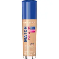 Rimmel Match Perfection SPF 20 Makeup - Maquillage 30 ml 001 Porcelaine Claire