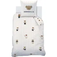 Matt & Rose Parure De Lit Imprimée En Coton Beige 140x200+63x63cm