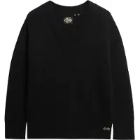 Superdry Essential V Neck Sweater Noir S Femme