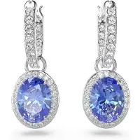 Swarovski Boucles d'oreilles 'Una drop earrings' bleu / argent / transparent