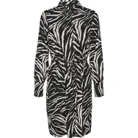 Vero Moda Liva Long Sleeve Short Dress Noir S Femme