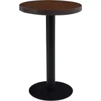 Syfax Table de bistro Marron foncé 50 cm MDF