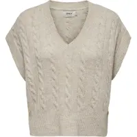 ONLY Pull-over 'ONLMelody' beige chiné