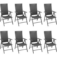 vidaXL Ensemble de jardin 9 pièces noir et brun