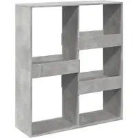 vidaXL Cloison de séparation gris béton 100x33x115cm bois d'ingénierie