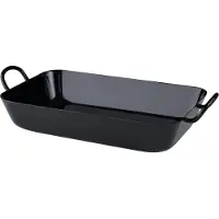 Riess Oma's poêle à frire 37/22cm moule à pâtisserie émaillé noir