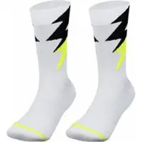 Zeus Thunder chaussettes longues spéciales entraînement blanc jaune fluo