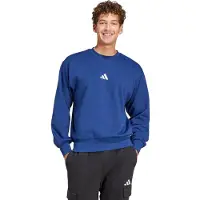 Adidas Sweat-shirt 'Essentials Feelcozy' bleu foncé / blanc