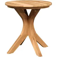 vidaXL Table d'appoint marron 40 x 40 x 41 cm en bois massif de teck