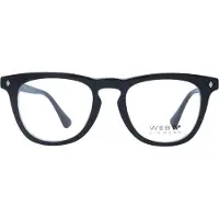 WEB EYEWEAR Lunettes de vue homme - - Montures cerclées - Acétate - 49/20/150 - Noir - Style casual - Ronde - Transparent