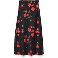 Vero Moda Jupe vert foncé / rouge / noir