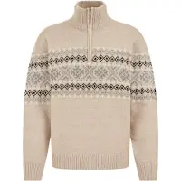 We fashion Pull-over beige / gris clair / noir / blanc