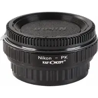 K&F Concept Adaptateur d'objectif K&F Nikon F - Pentax K (avec lentille)