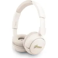GUESS Casque sans fil Metal Logo Script beige