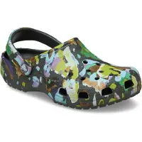 Crocs Classic Painted Floral Clogs Noir EU 38-39