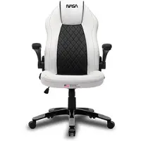 Nasa SILLA GAMING VOYAGER BLANCA, Blanc, Blanc, Polyuréthane (PU), Polyuréthane (PU), Blanc