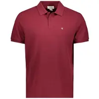 Calvin Klein Jeans Monogram Short Sleeve Polo Rouge XL Homme