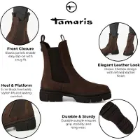 Tamaris Bottines chocolat / brun foncé