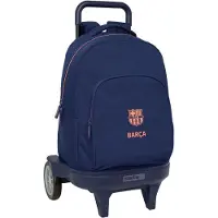 Safta Fc Barcelona 2nd Kit Compact 33l 33x45x22 Cm Wheeled Backpack Bleu Enfants