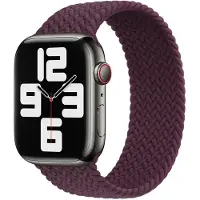 Apple Bracelet Solo tressé pour Watch | 38/40/41/42 mm - Taille 9 - Dark Cherry