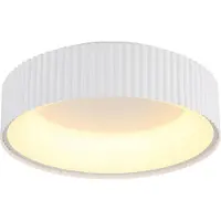 Globo Kemp LED Deckenleuchte 45W CCT Weiss Matt, Metall Memoryfunktion Ø46cm 15924DW (5625 lm)