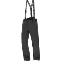 Salomon - Pantalon ski imperméable et en PrimaLoft - Brilliant Pant M Deep Black pour Homme - Taille L - Noir