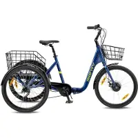 Monty Trike Nuke24 Sunrace 2025 Folding Electric Bike Bleu M / 417Wh