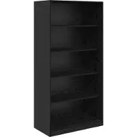 vidaXL Armoire avec étagère noir aspect chêne 100 x 50 x 200 cm