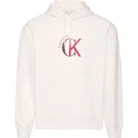Calvin Klein Jeans Sweat-shirt rouge / rouge foncé / blanc