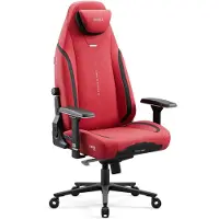 Diablo Chairs Diablo X.Eye Prime Chaise de jeu avec fonction de refroidissement Chaise de bureau, supporte jusqu'à 140 kg, taille normale, couleur rouge