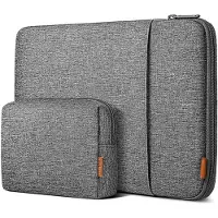 Inateck LB01006-14 (15", Apple, Universel), Sac pour notebook, Noir, Gris