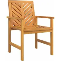 vidaXL Ensemble de jardin 4 pcs brun bois massif acacia