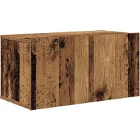 vidaXL Ensemble d'armoires TV mural 2 pcs Bois ancien