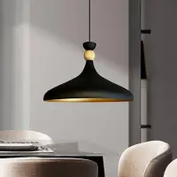 Bamyum Champion Pendelleuchte Holz Schwarz (E27)