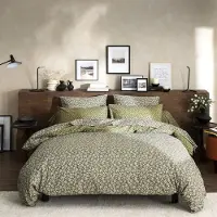 Origin Drap Housse En Lyocell Vert Kaki 140x190cm