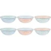 Bjorn Bol Pattern Ø21cm - 6 Pièces - Pastel