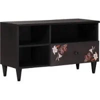vidaXL Armoires de rangement Multicolore 80 x 33,5 x 46 cm Bois massif Mango