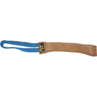 Julius-K9 Saucisson à mordre en cuir 20 x 3 cm cousu à l'extérieur - 1 dragonne