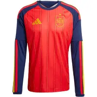 Adidas Maillot 'Spain 26 Home Long Sleeve' bleu marine / jaune / rouge vif