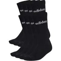 Adidas Linear Cushioned Crew Socks 10 Units Noir EU 43-45