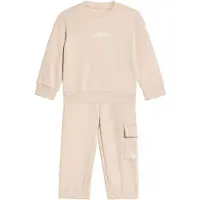 Adidas Survêtement 'Essentials' beige / blanc