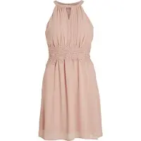 Vila Milina Halter Sleeveless Short Dress Rose 34 Femme