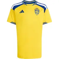 Adidas T-Shirt fonctionnel 'Sweden 26 Home Kids' bleu / jaune / blanc