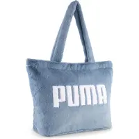 Puma Femmes, Sac, UP FAUX FUR Shopper, Bleu, (17 l)