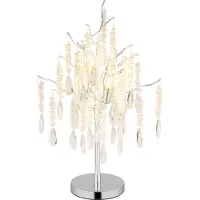 Globo Lampe de table Kinga Gris argenté