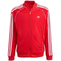 Adidas Veste de survêtement 'SST Track' rouge vif / blanc